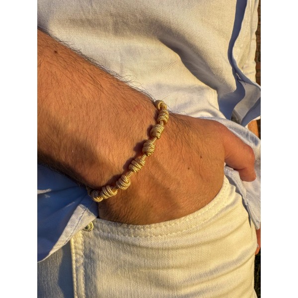 Pulsera decenario beige 2