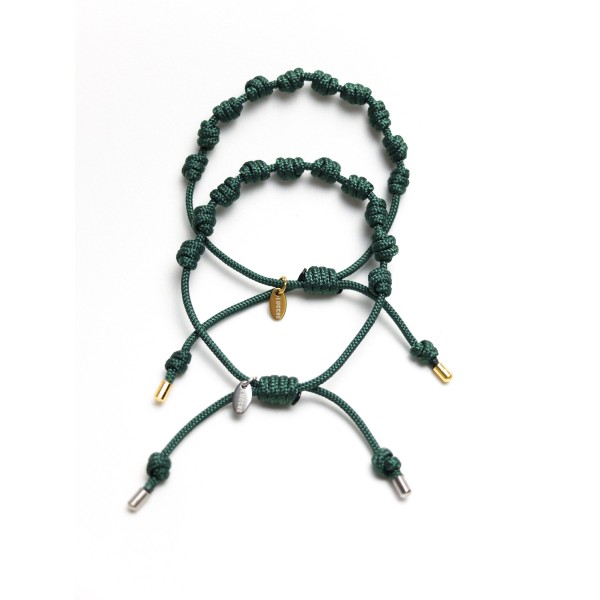 Pulsera decenario verde botella