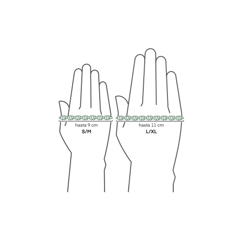 Pulsera decenario verde botella