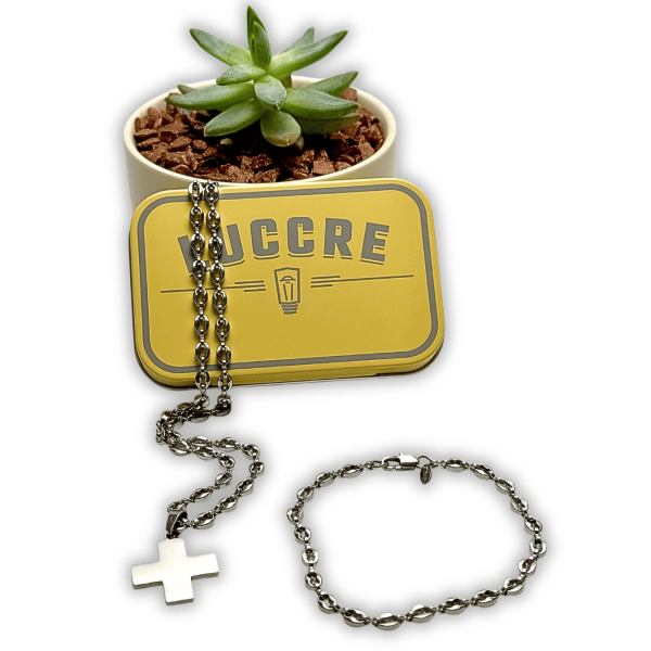 Pack cruz y pulsera (20 cm) signum