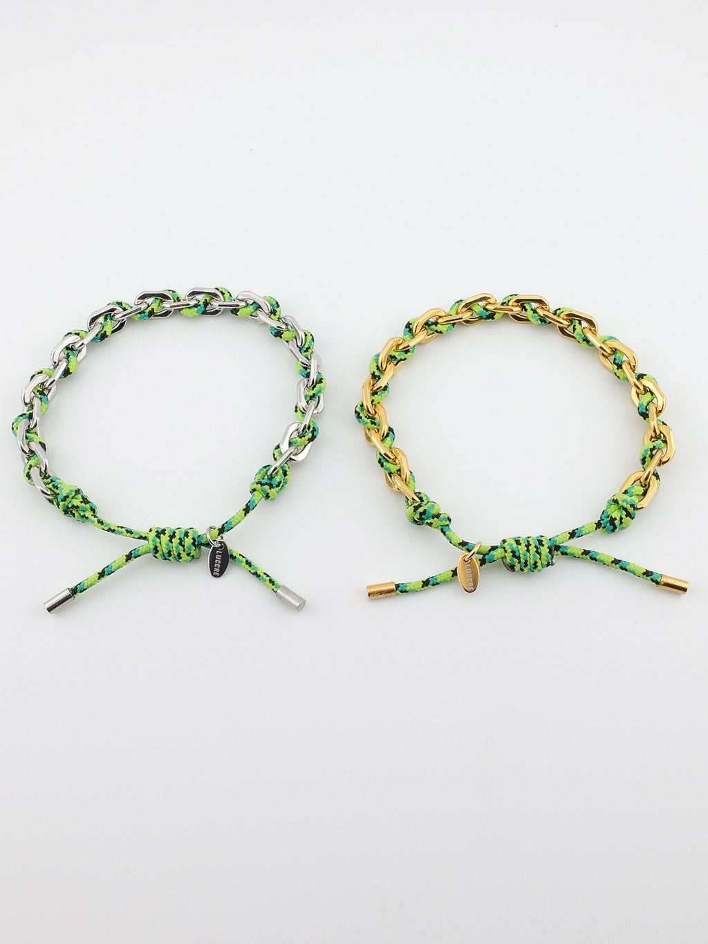 Pulsera eslabón trenzado Brasil