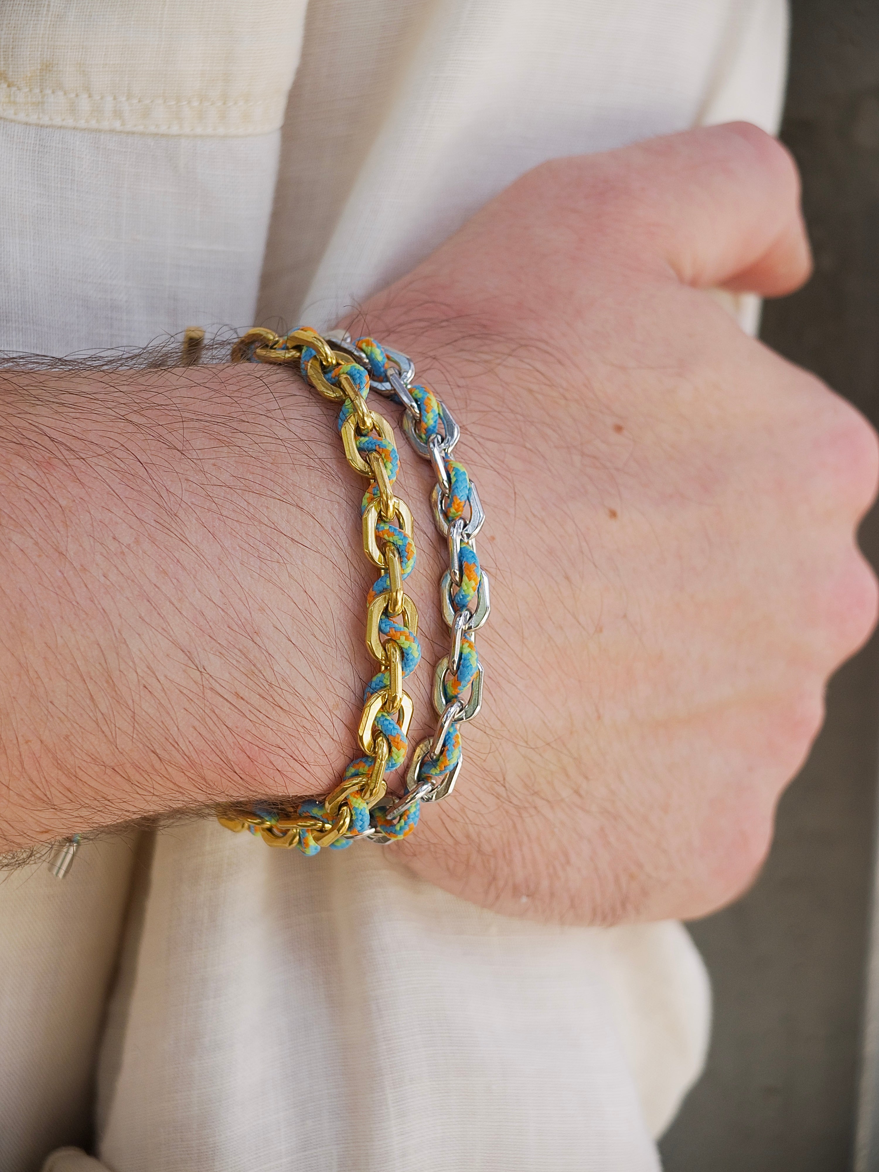 Pulsera eslabón trenzado Marruecos
