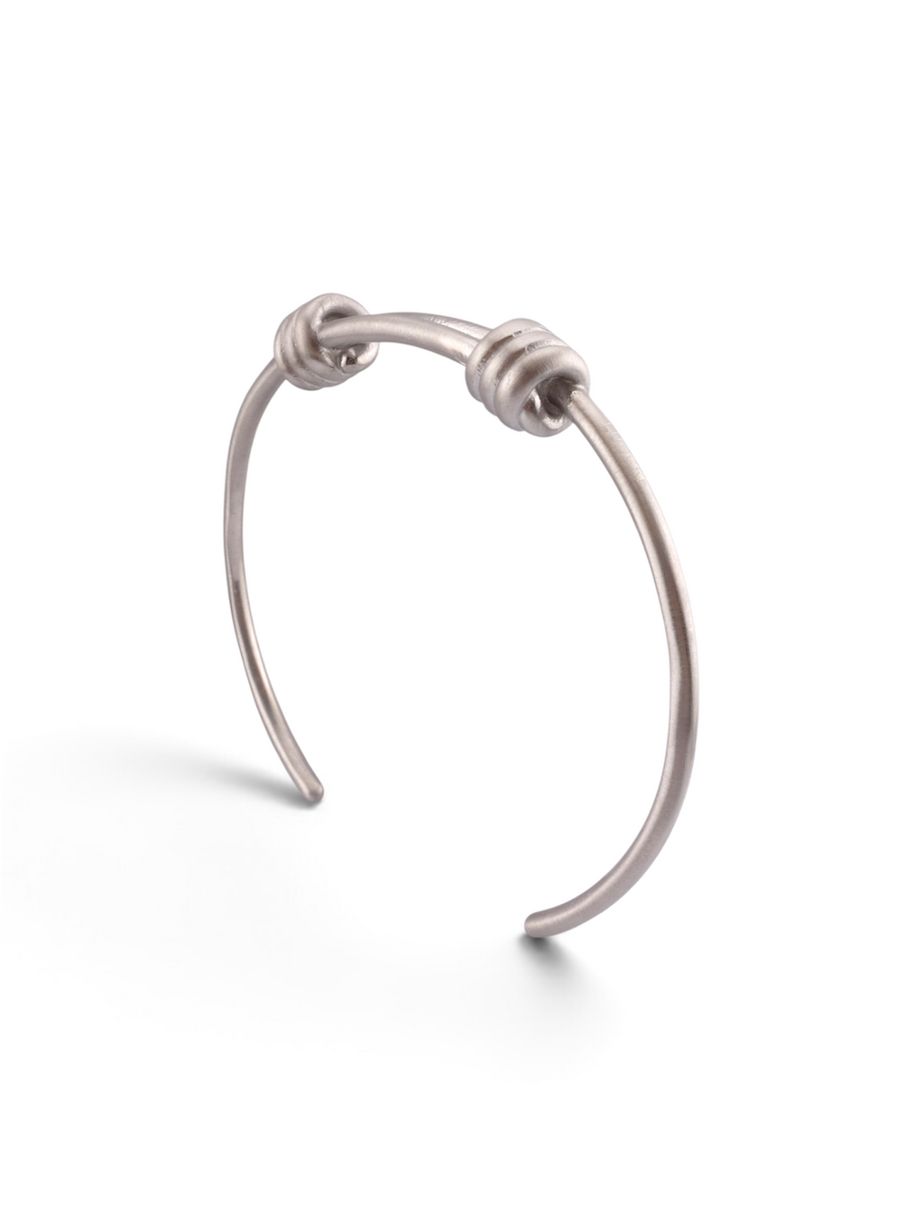 Pulsera acero doble nudo
