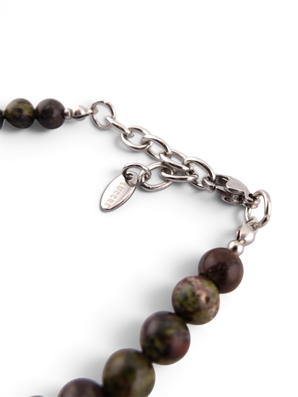 Pulsera San Benito piedra natural verde